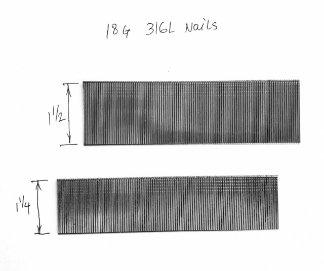 316L Stainless Finish Nails